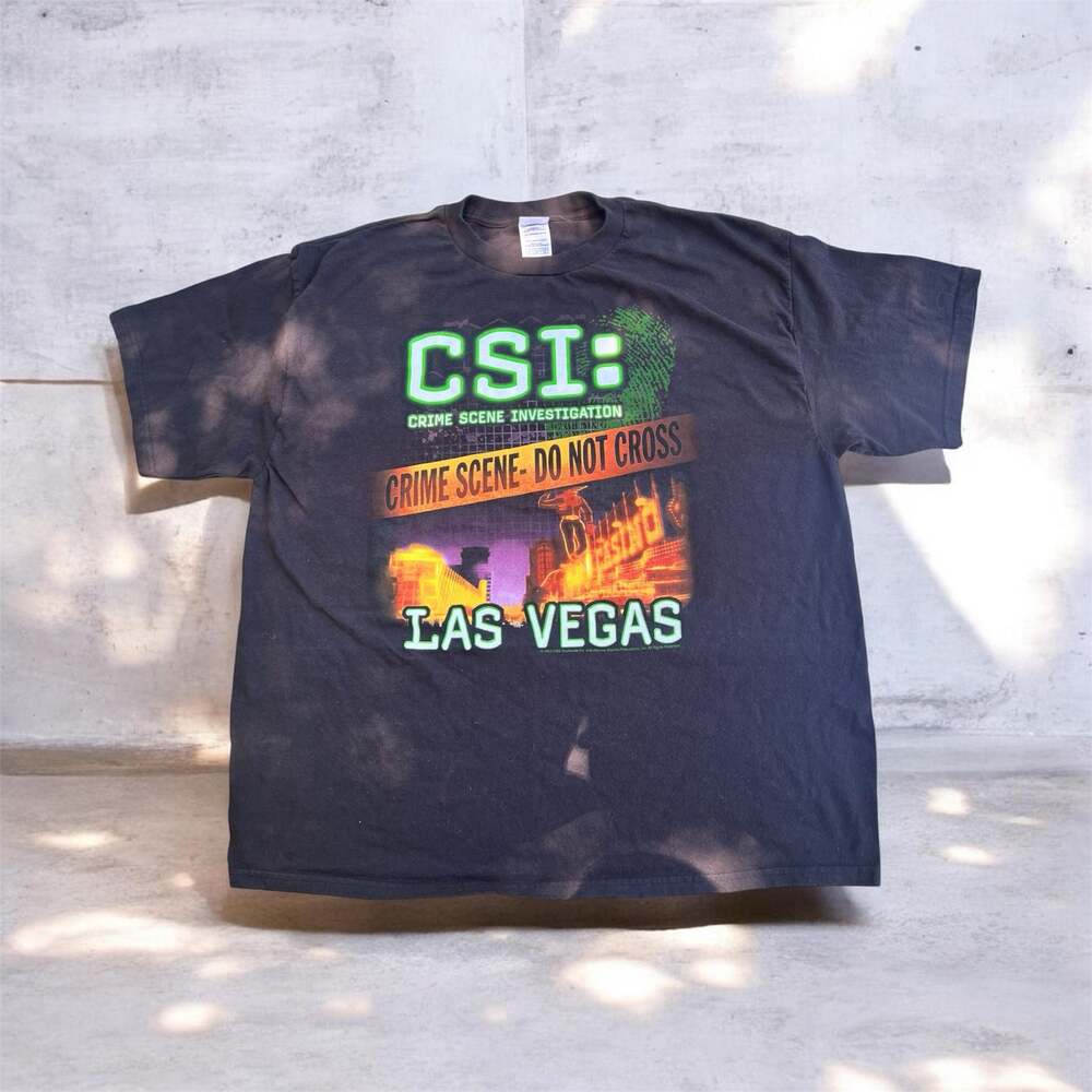 Vintage 2003 CSI: Las Vegas Crime Scene Investigation Promo T-Shirt